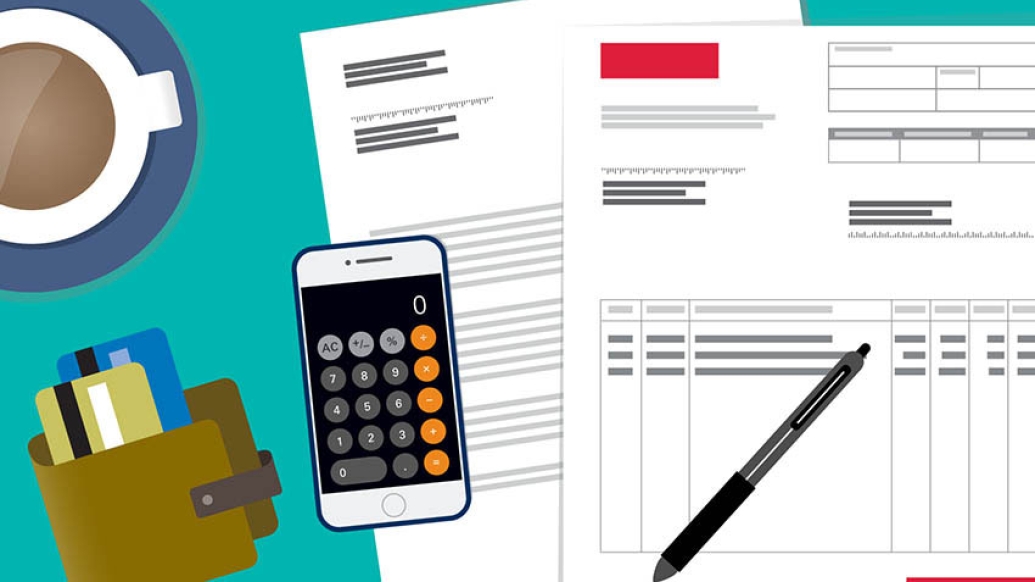 Health insurance graphics paperwork