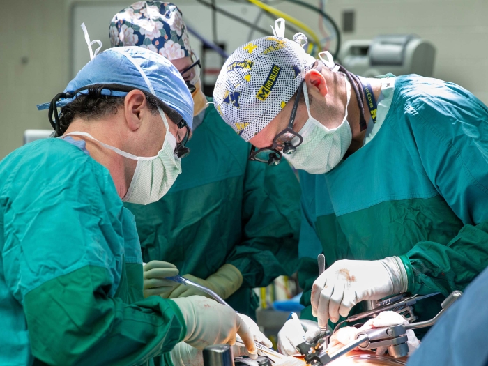 surgeons in operating room