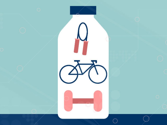 Exercise gear in a bottle