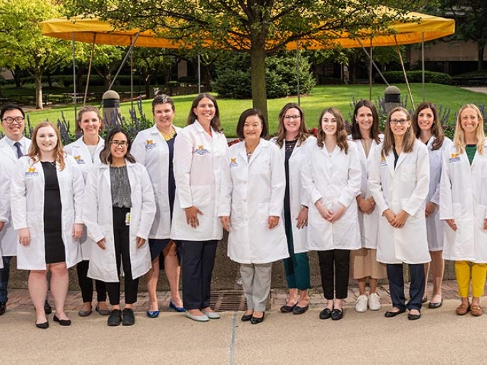 Pharmacists White Coats under Tree Outdoors