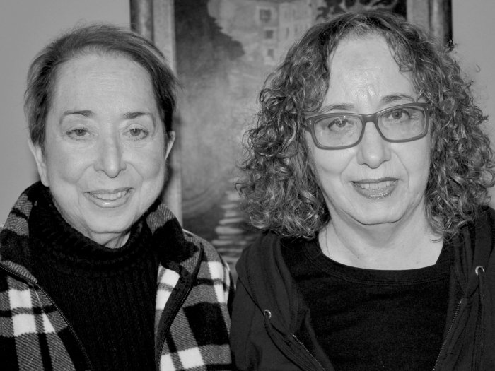 Nora and her sister after her TAVR procedure