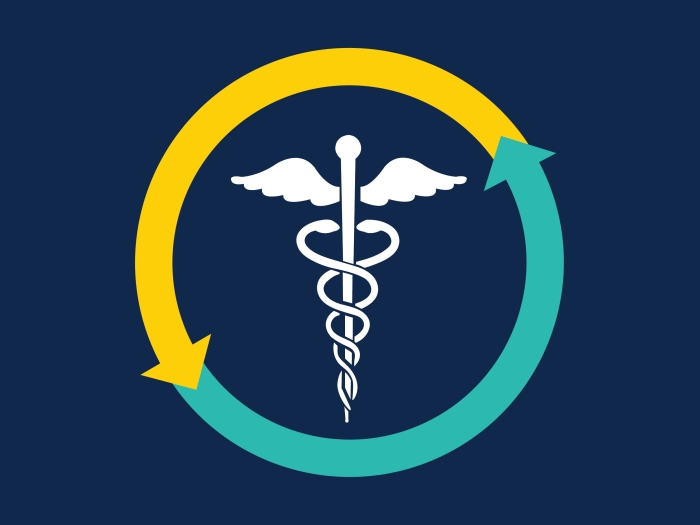 Graphic signifying The Healthy Michigan Plan paying for itself