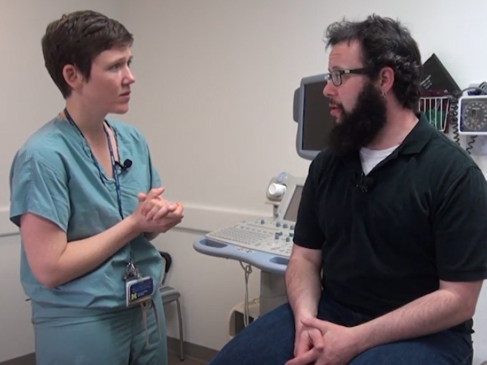 doctor talking to patient