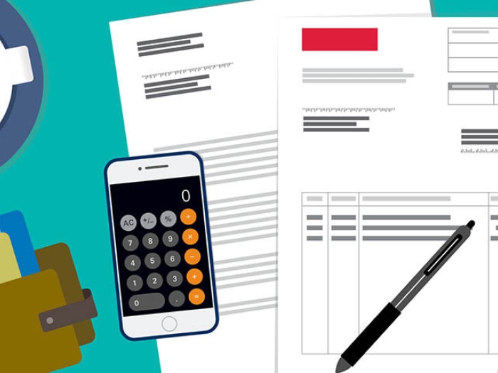 Health insurance graphics paperwork