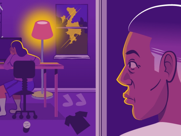 mental health depression teen purple