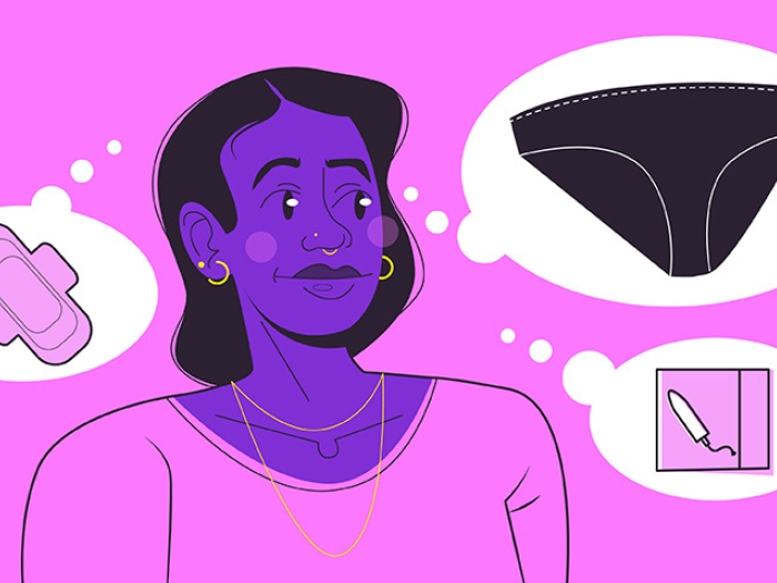 underwear girl woman tampon pink purple white